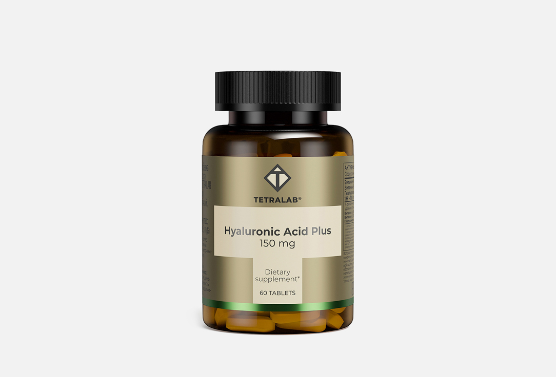 Биологически активная добавка TETRALAB Hyaluronic Acid Plus 60 шт биологически активная добавка natural health hyaluronic acid 120 шт