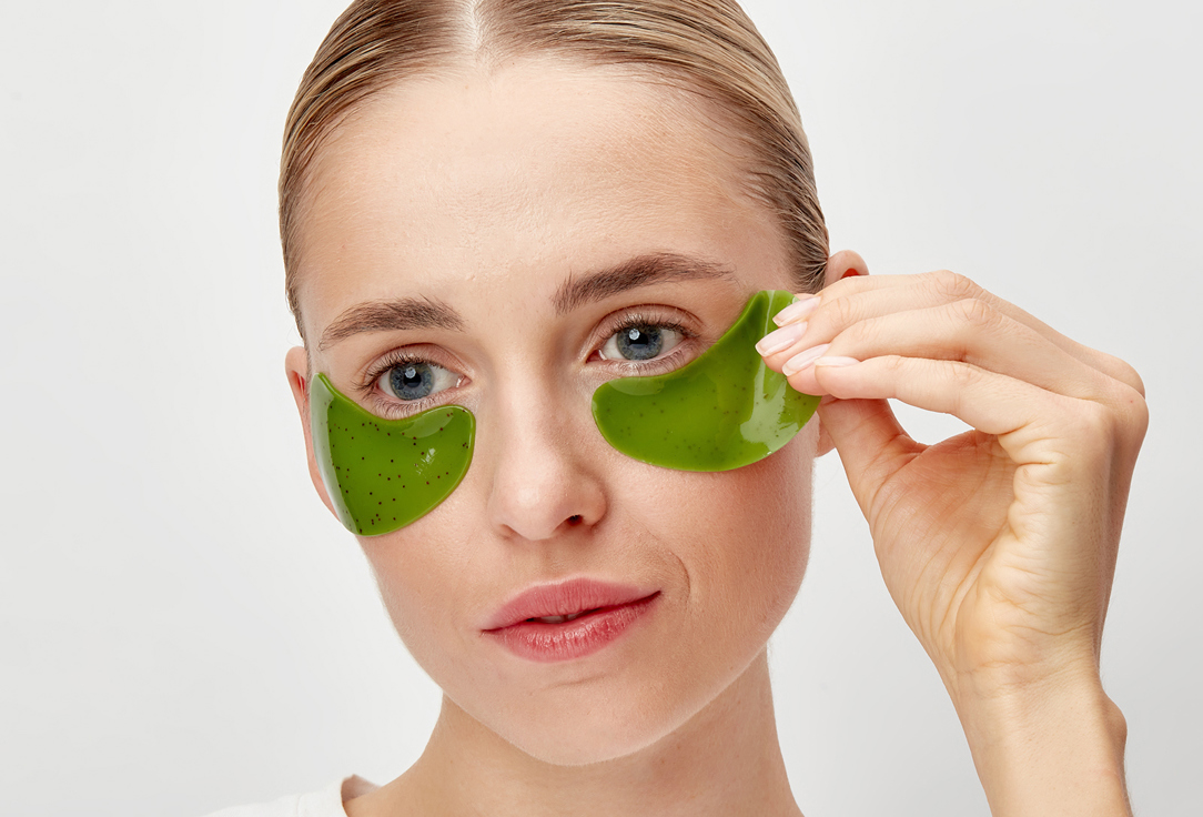 Антивозрастные гидрогелевые патчи для глаз Ansaligy Anti-age Kiwi Under-Eye Patches Зеленый