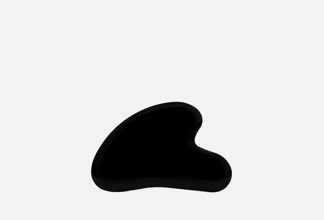 Прибор для массажа гуаша капля THE MOON CIRCLE Black agate guasha 1 шт массажная тарелка гуаша пластина из натурального черного рога буйвола треугольной формы для массажа лица ног и тела