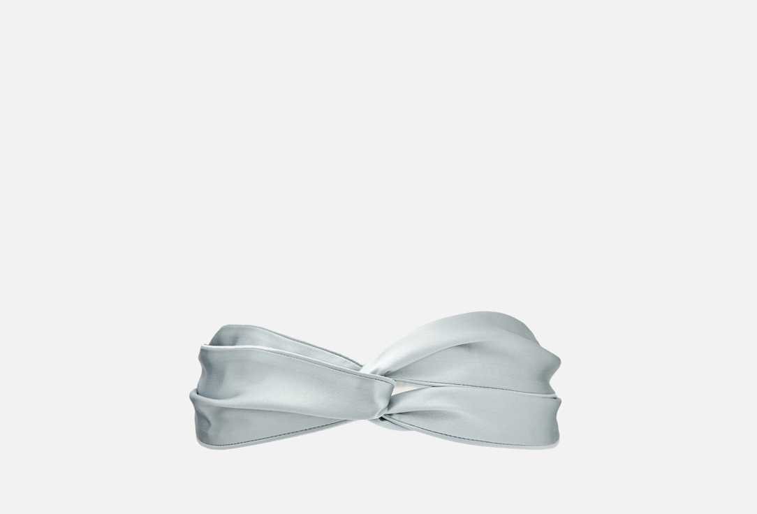 Изображение товара шелковая повязка-бандо AYRIS SILK серебристо-голубой