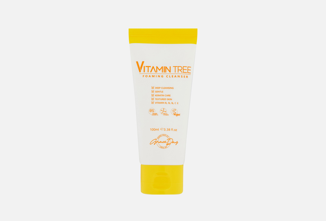 Пенка для умывания GRACE DAY Vitamin Tree Foaming Cleanser 100 мл пенка для снятия макияжа grace day очищающая пенка для умывания с витаминами