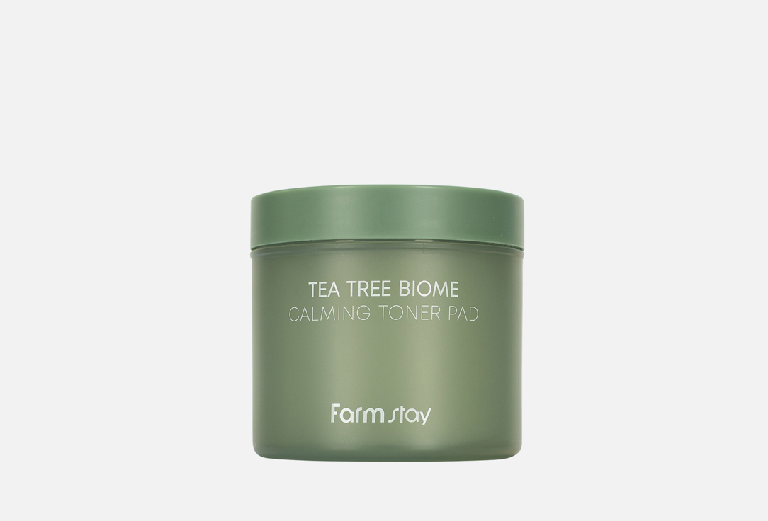 крем для лица farmstay успокаивающий с экстрактом чайного де Подушечки для лица FARM STAY Tea Tree Biome Calming Toner Pad 140 мл