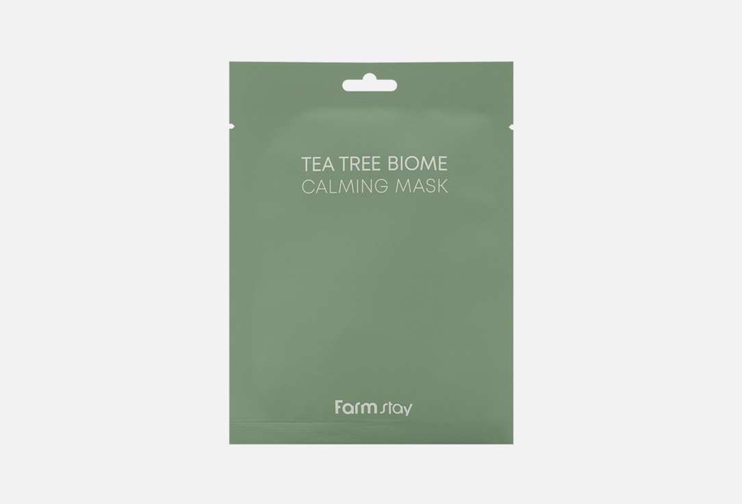 Маска тканевая для лица FARM STAY Tea Tree Biome Calming Mask 25 мл тонер для лица farm stay tea tree biome calming toner 200 мл
