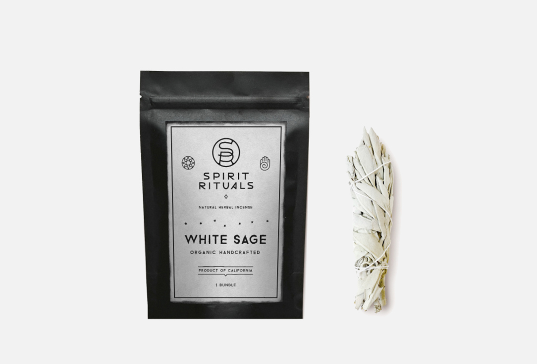 Ароматическое благовоние SPIRIT RITUALS Organic White Sage 1 шт аромадиффузор spirit rituals mimosa 100 мл