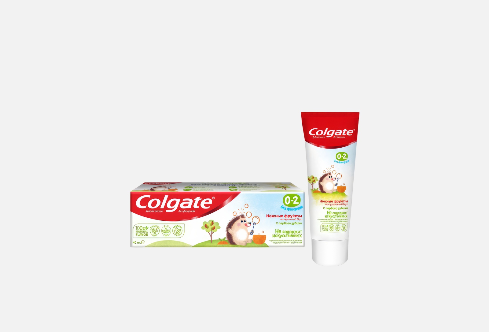 Colgate Детская зубная паста 0 - 2 года Нежные фрукты 40 мл — купить в ...