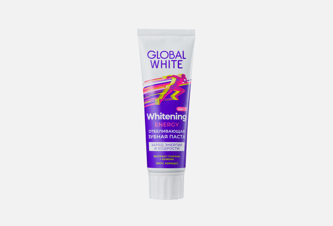 Зубная паста GLOBAL WHITE Energy 1 шт зубная паста global white global white реминерализирующая 100 г