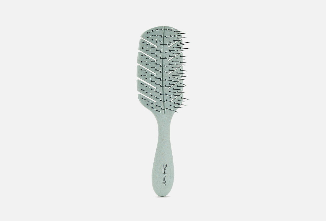 Подвижная био-расчёска для волос BIOFRIENDLY Leaf Design 1 шт подвижная био расчёска для волос biofriendly circle design 1 шт