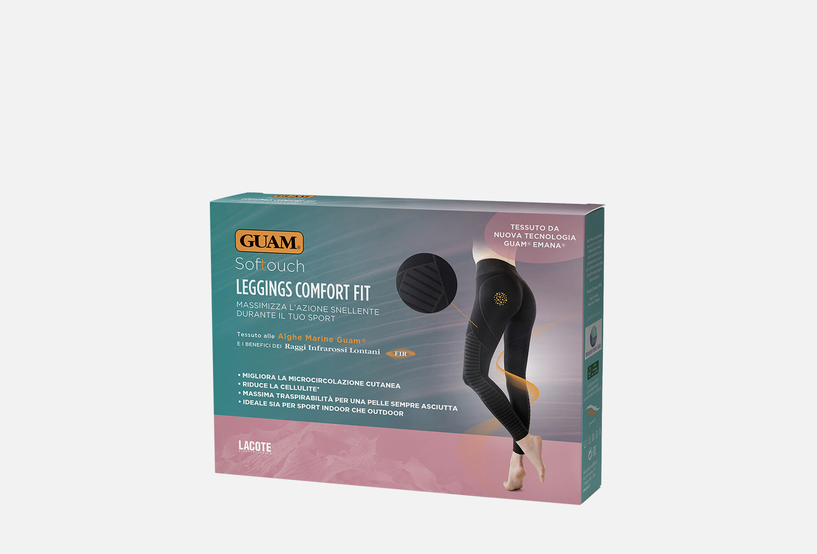 GUAM Легинсы антицеллюлитные Comfort fit XS-S — купить, цена в Москве