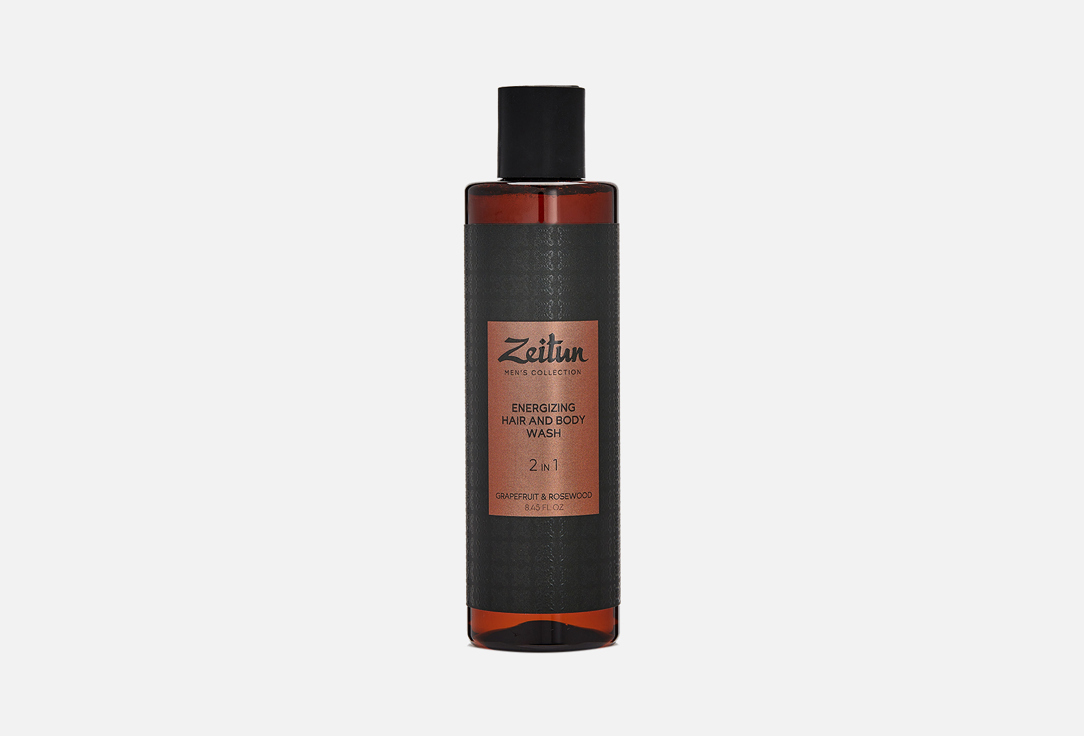 очищающий гель 2 в 1 для тела ZEITUN Energizing 2 in 1 hair and body wash for men 250 мл