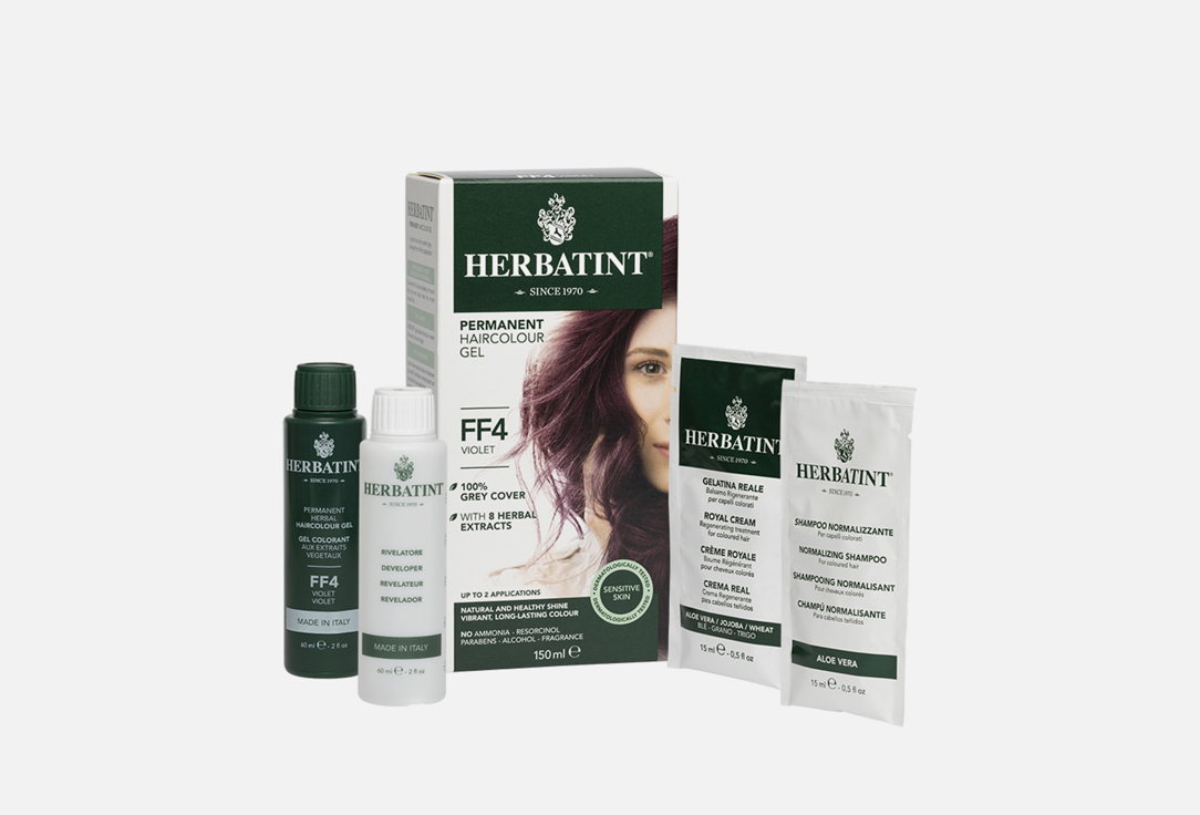 Гель-краска для волос Herbatint HAIRCOLOUR GEL FF4, Фиолетовый