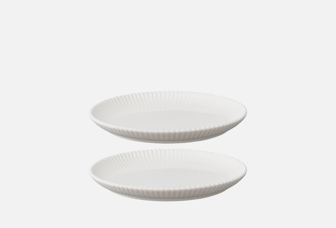 Набор тарелок TKANO Kitchen Spirit, белый, 26 см 2 шт набор тарелок tkano kitchen spirit серый 21 см 2 шт
