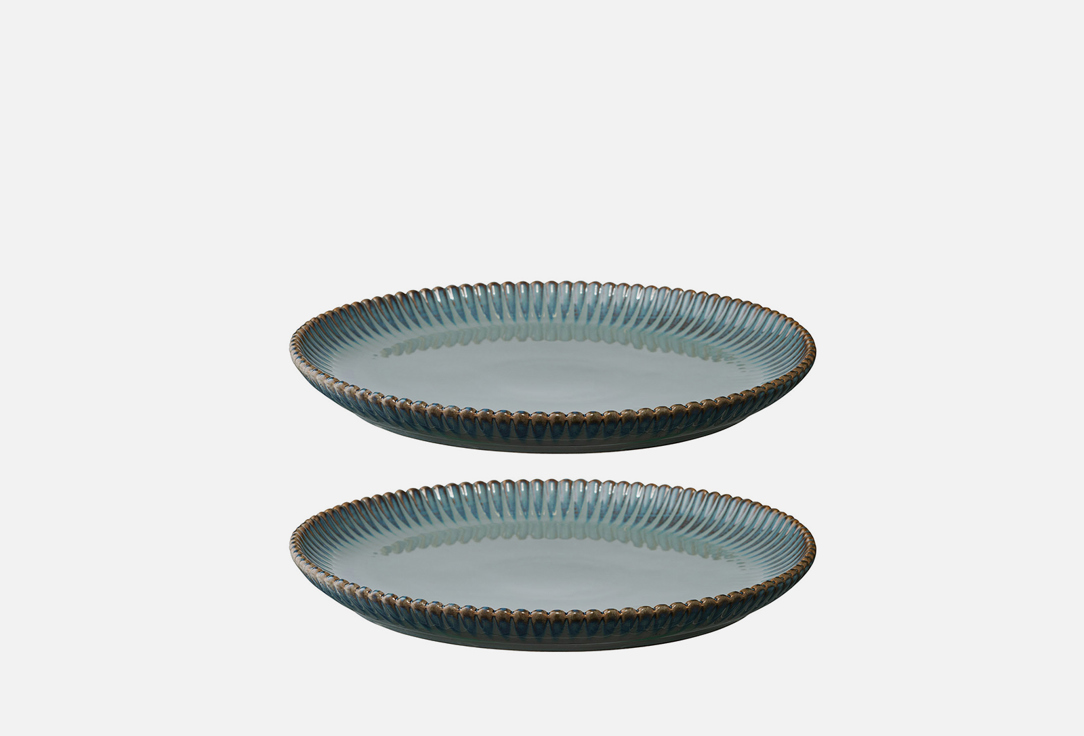 Набор тарелок TKANO Kitchen Spirit, серый, 26 см 2 шт набор тарелок tkano essential темно серые 2 шт