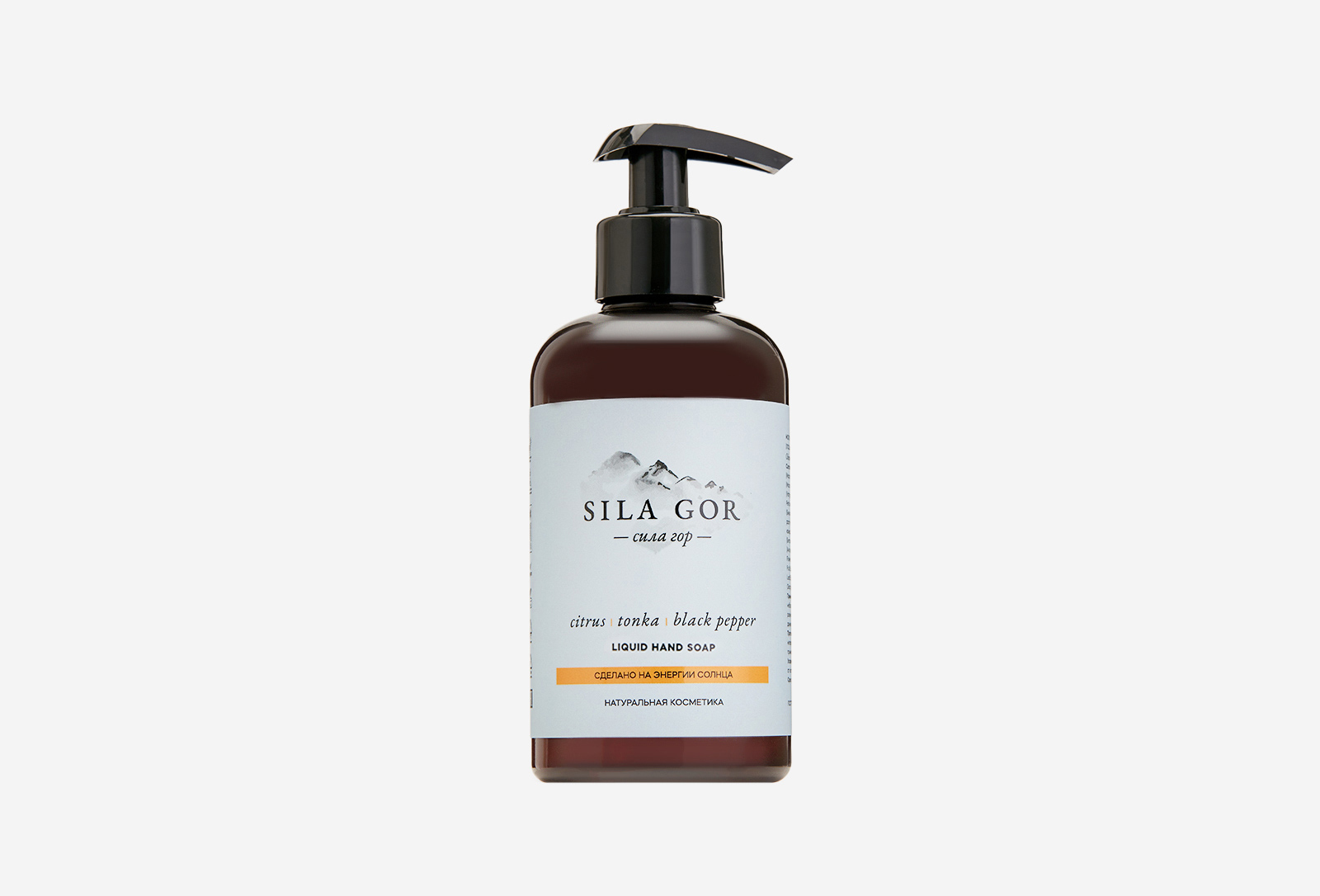 Краснополянская косметика ЖИДКОЕ МЫЛО SILA GOR №1 CITRUS, TONKA, BLACK ...