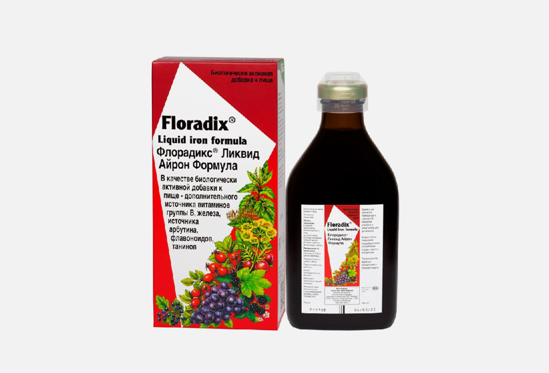 Биологически активная добавка SALUS-HAUS Floradix Liquid Iron Formula 500 мл биологически активная добавка urban formula super iron 25