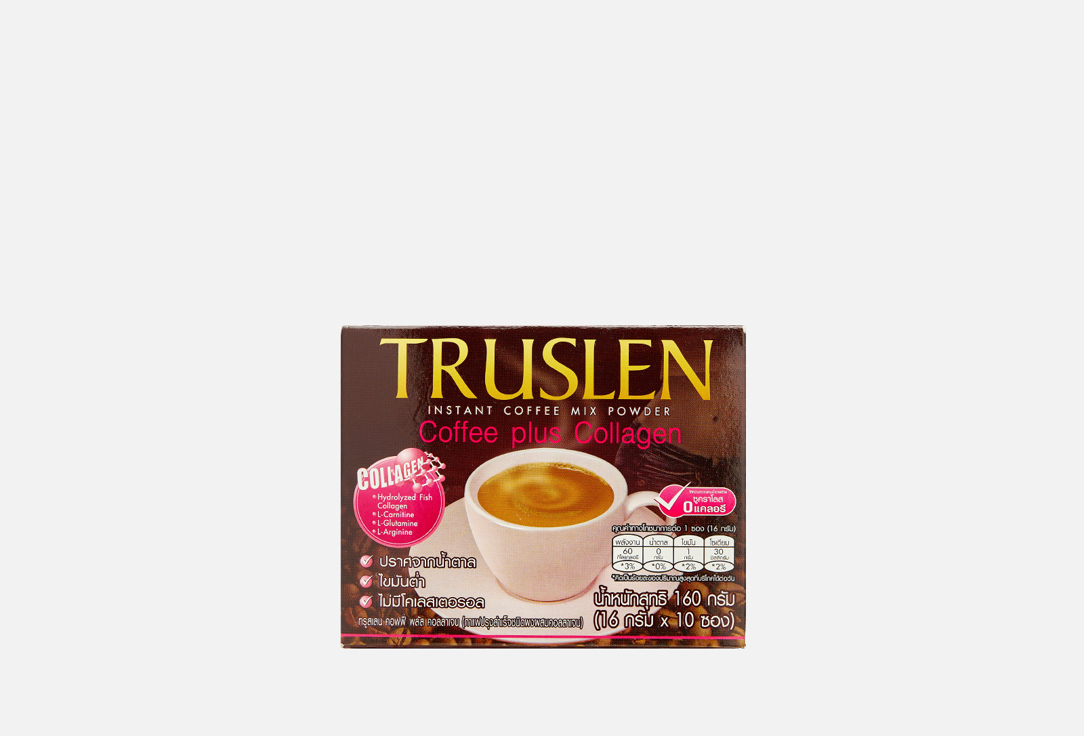 Растворимый кофейный напиток TRUSLEN Instant Coffee Mix Powder Coffee Plus Collagen 