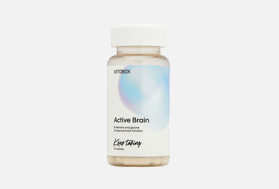 Комплекс витаминов для сохранения спокойствия VITOBOX Active Brain Витамины B1, b6 в капсулах 60 шт комплекс витаминов для красоты кожи волос и ногтей vitobox витамин b5 в капсулах 60 шт