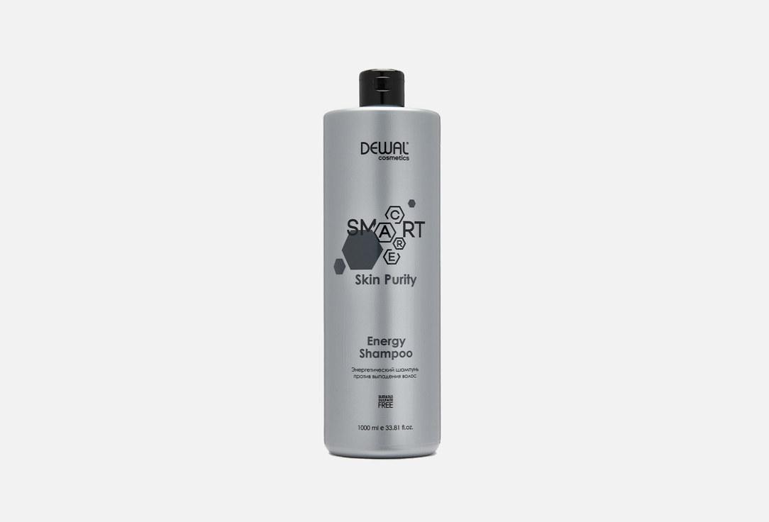 энергетический шампунь против выпадения волос cosmetics smart care skin purity energy shampoo шампунь 1000мл Шампунь против выпадения волос DEWAL COSMETICS SMART CARE Skin Purity Energy Shampoo 1 л