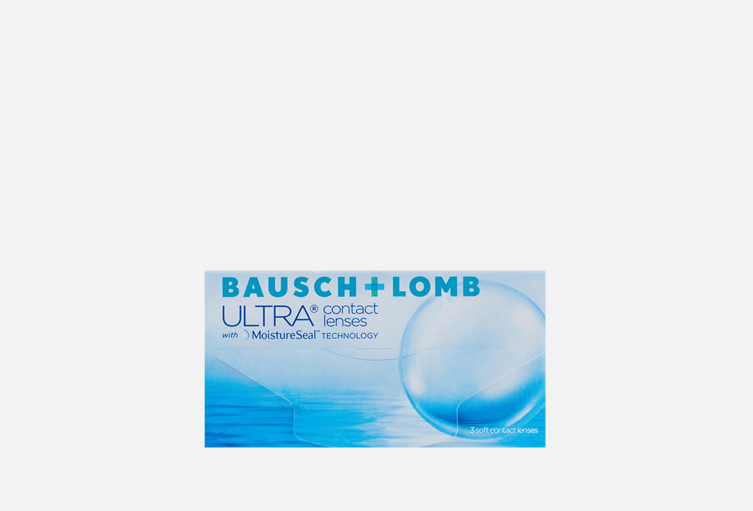 

Контактные линзы ежемесячные BAUSCH + LOMB ULTRA, BC 8,5; DIA 14,2; 3 шт. -1.25 оптическая сила