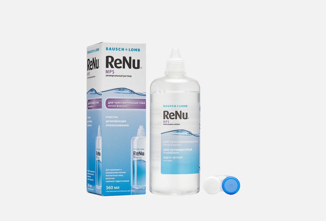 Раствор для контактных линз RENU MPS 360 мл цена и фото