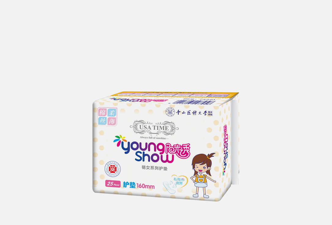 

Прокладки ежедневные YOUNG SHOW, 160мм USA time 25 шт