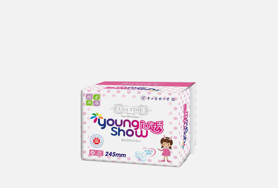 Прокладки дневные YOUNG SHOW 245мм USA time 10 шт прокладки дневные тонкие amore care 10шт 3 упаковки