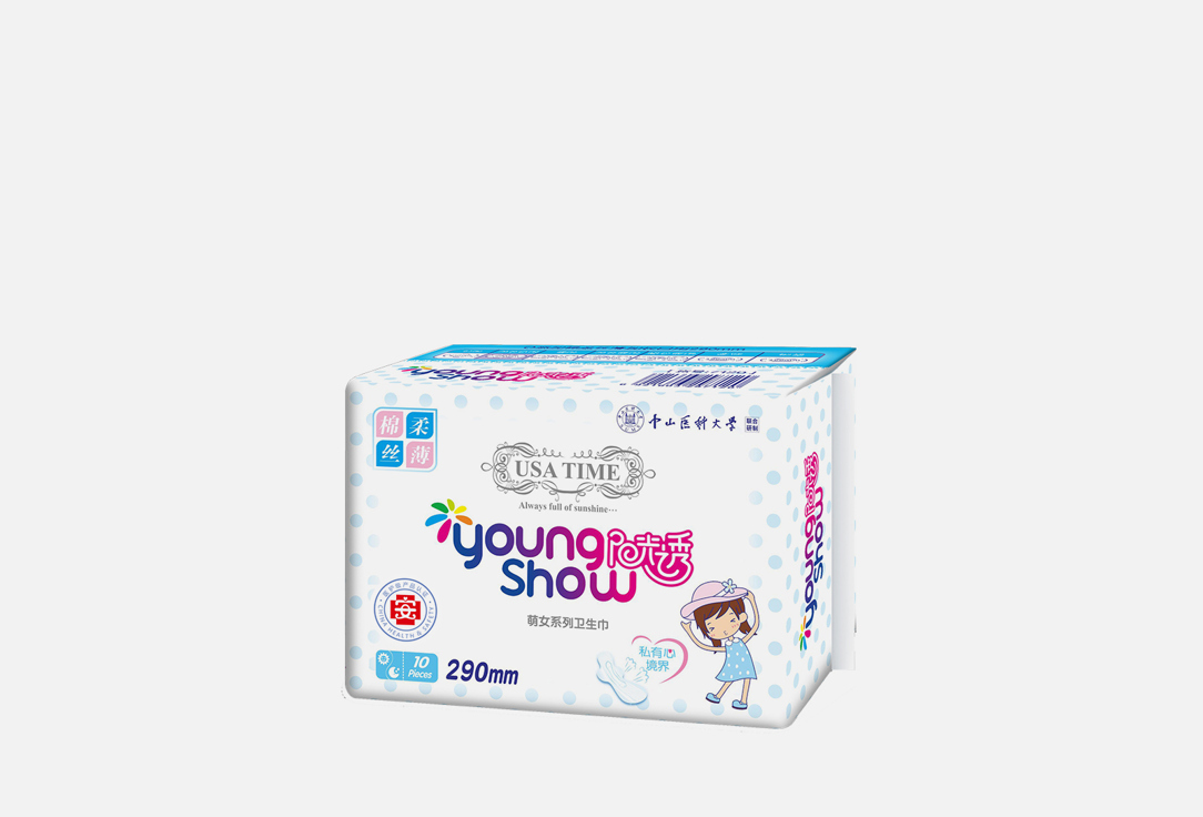 

Прокладки ночные YOUNG SHOW, 290мм USA time 10 шт