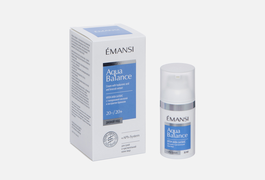 Крем для сухой и чувствительной кожи EMANSI + APHSYSTEM Aqua Balance 30 мл
