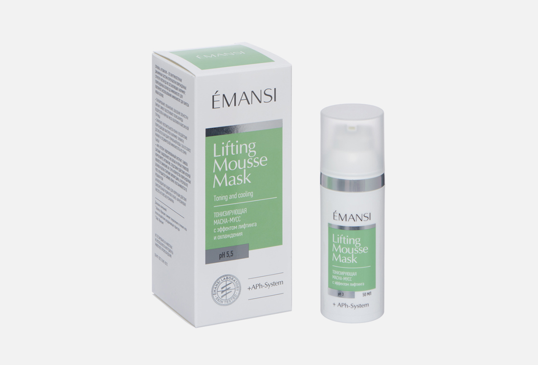 маска-мусс для лица EMANSI + APHSYSTEM Lifting 50 мл сыворотка для лица emansi aphsystem serum for sуnthеsis and transpoft inhibiting 30 мл