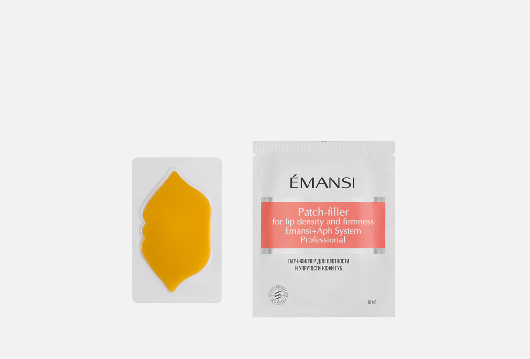 Патч-филлер для кожи губ EMANSI + APHSYSTEM For lip density and firmness 10 мл маска мусс для лица emansi aphsystem lifting 50 мл