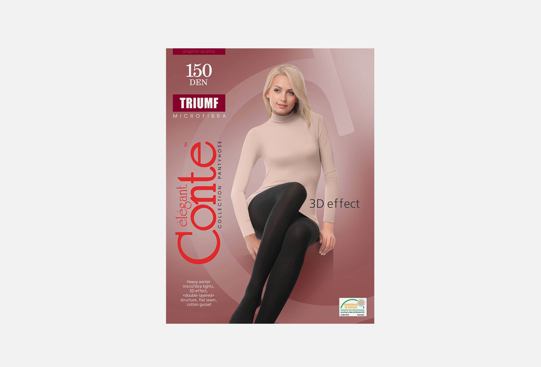 Изображение товара Черные плотные колготки CONTE ELEGANT TRIUMF 150 den для женщин