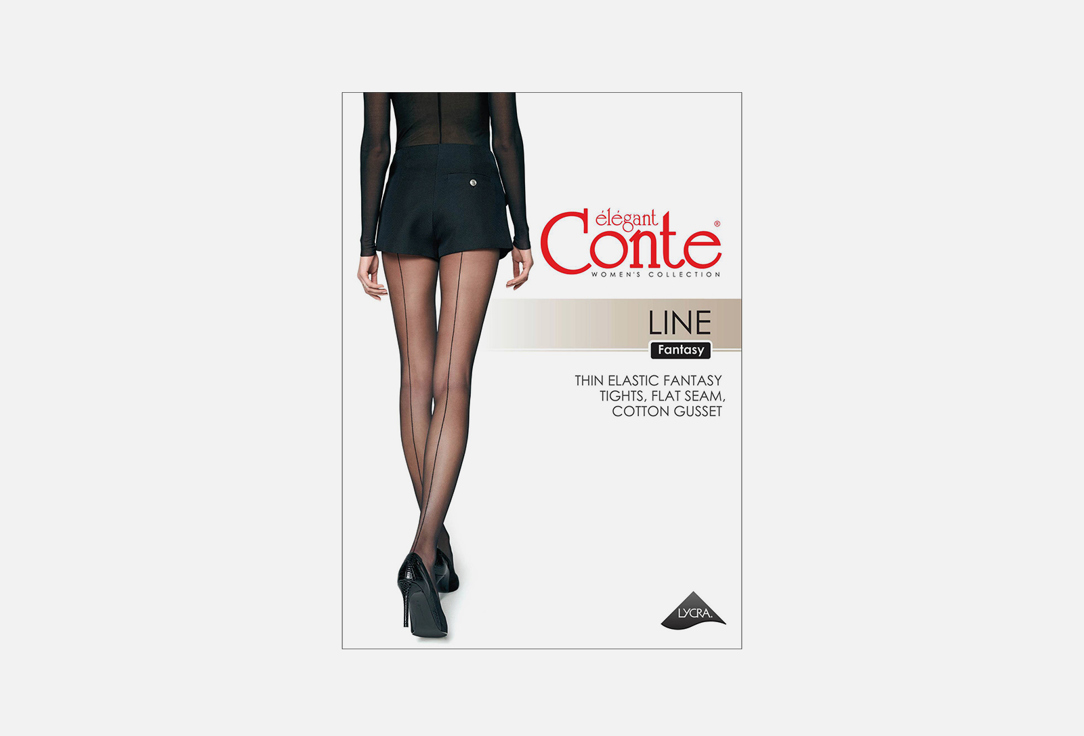 колготки 20 den CONTE ELEGANT FANTASY LINE nero черные 2 мл