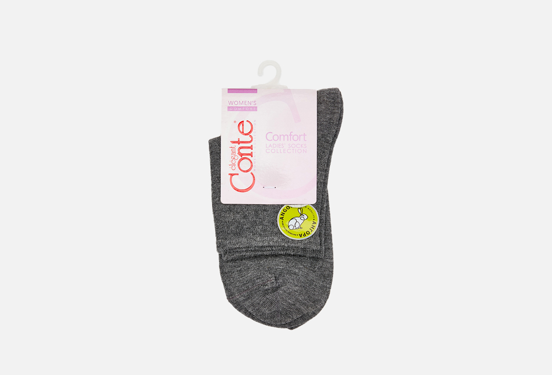 Носки CONTE ELEGANT Comfort, темно-серый 36-37 мл