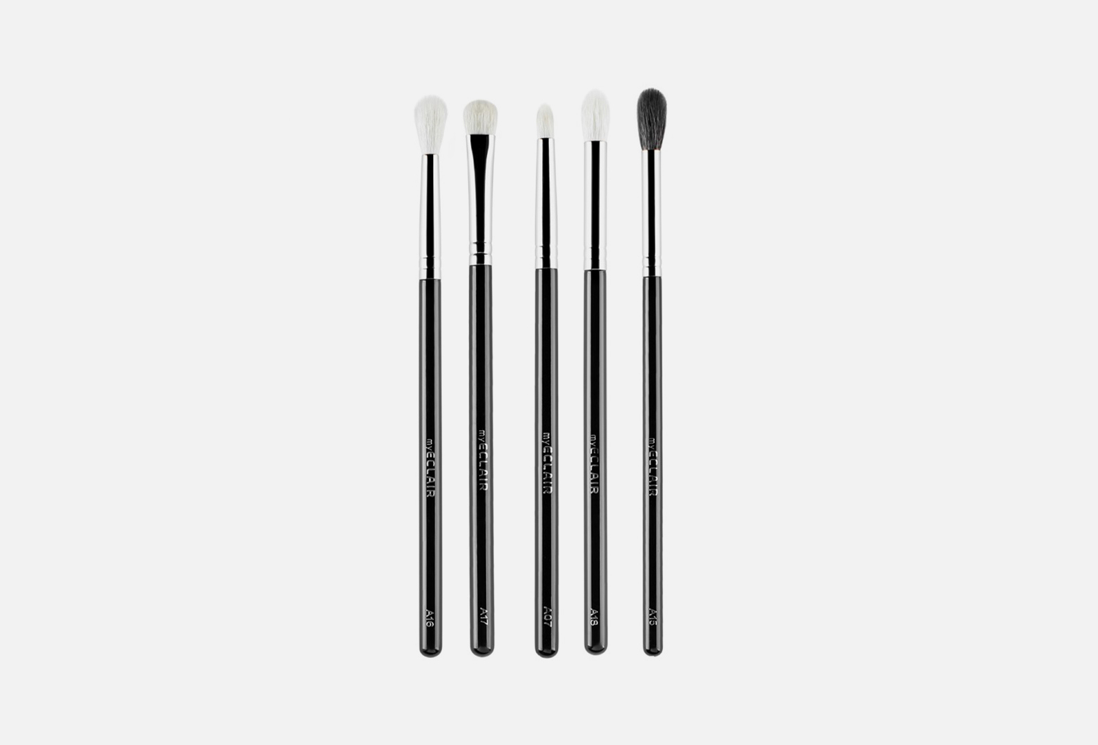 myECLAIR Набор кистей для макияжа глаз Black 5 шт — купить в Москве