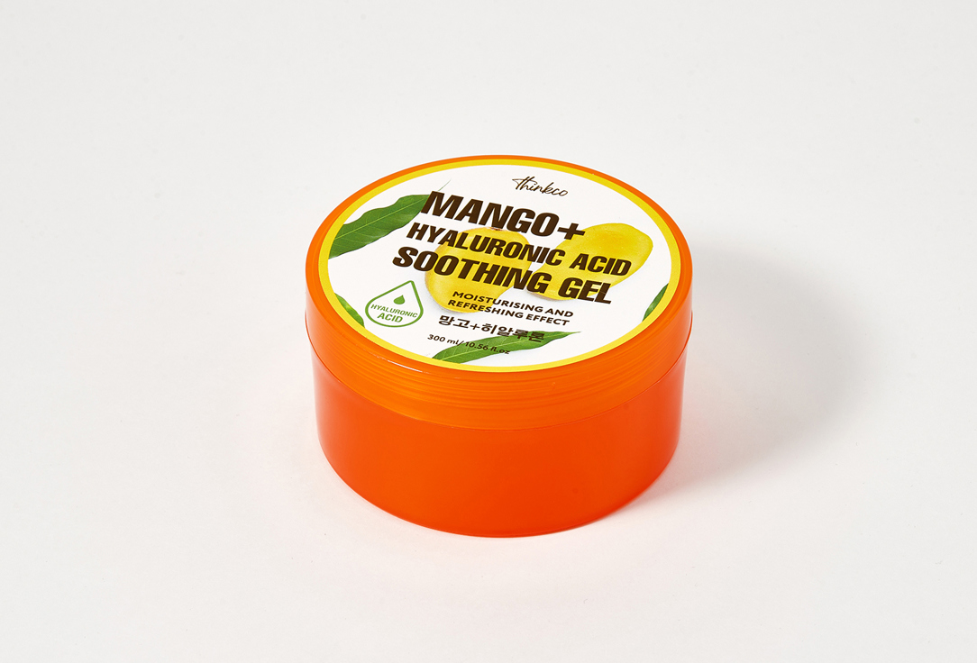 Гель с гиалуроновой кислотой и экстрактом манго thinkco MANGO+ HYALURONIC ACID SOOTHING GEL 