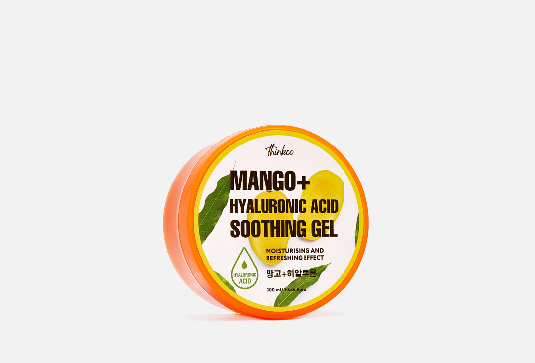 Гель с гиалуроновой кислотой и экстрактом манго thinkco MANGO+ HYALURONIC ACID SOOTHING GEL 