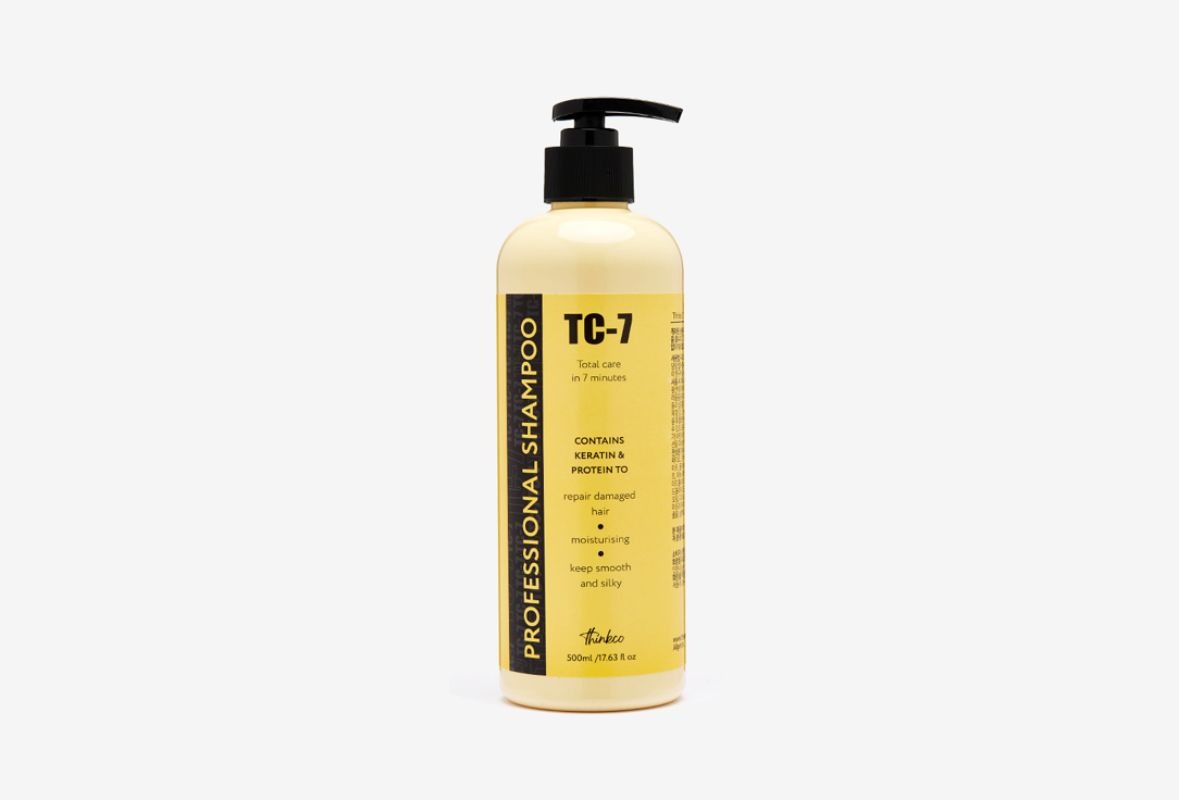 Восстанавливающий шампунь для поврежденных волос THINKCO TC-7 PROFESSIONAL KERATIN SHAMPOO 500 мл шампунь для волос brazilian liss post smoothing tratment shampoo шампунь 500мл