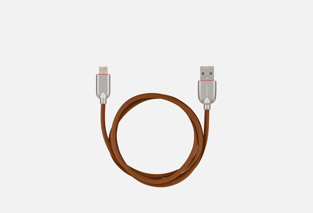 Изображение товара Плетеный кабель ROMBICA Digital AB-05 для передачи данных и зарядки, 1 м