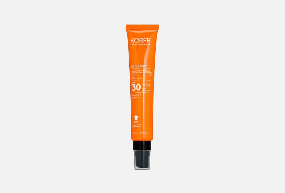 Изображение товара Солнцезащитный флюид для лица SPF 30 KORFF Sun Secret ANTI-AGE AND PROTECTION FACE FLUID