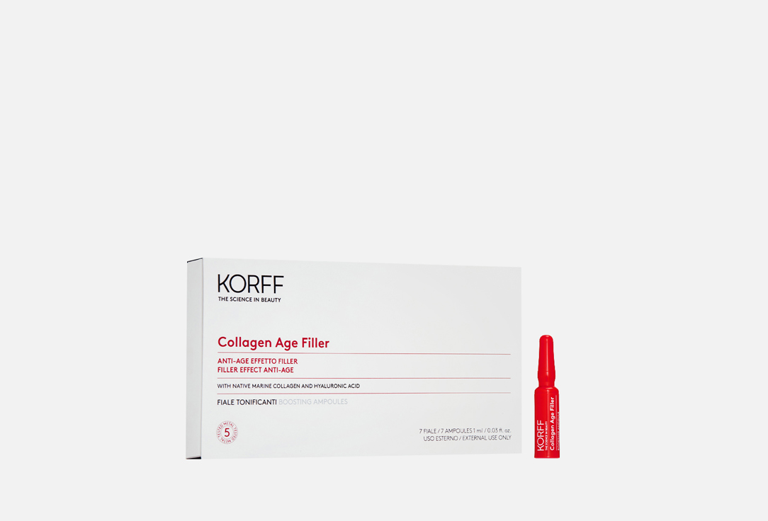 Изображение товара Омолаживающие ампулы для лица KORFF Collagen Age Filler EFFECT ANTI-AGE BOOSTING AMPOULES