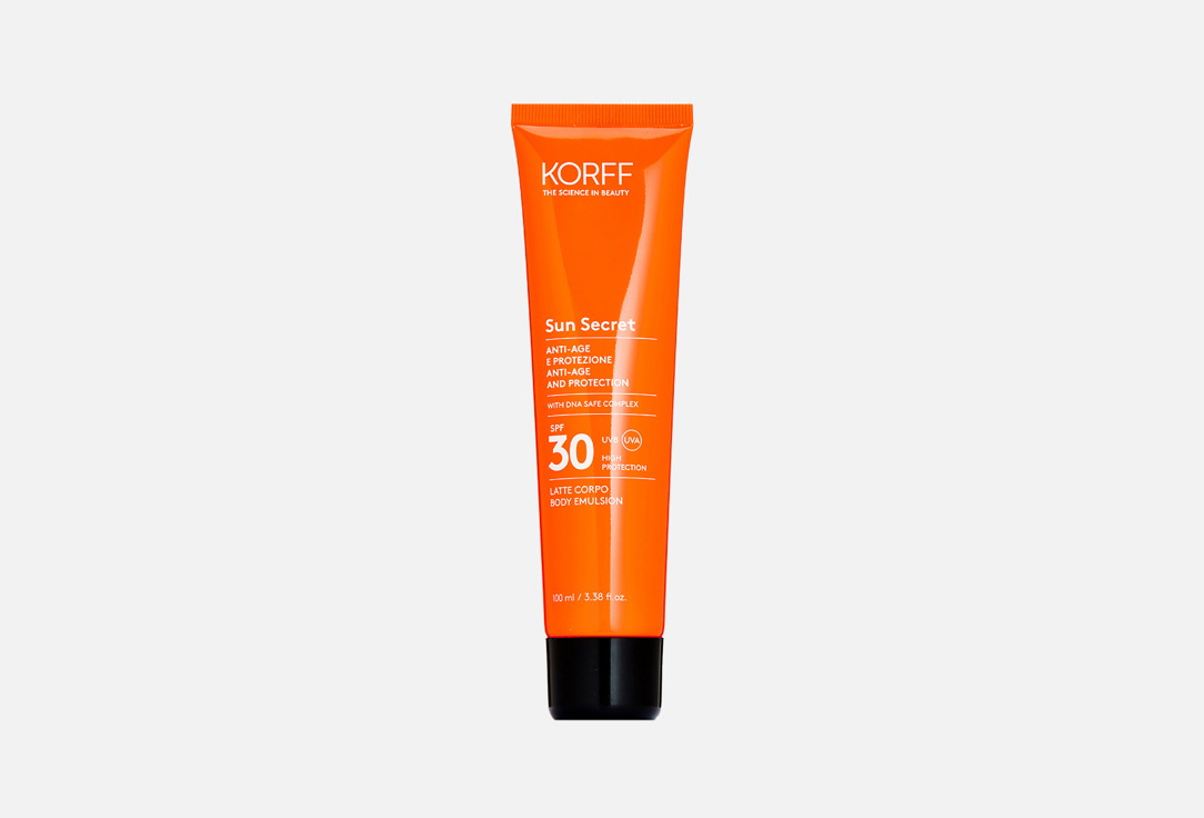 Изображение товара Солнцезащитная эмульсия для тела SPF 30 KORFF Sun Secret 100 мл анти-возраст защита