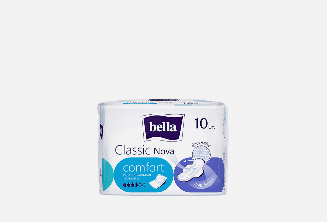 гигиенические прокладки BELLA Classic Nova comfort 10 шт прокладки bella herbs verbena komfort 10шт