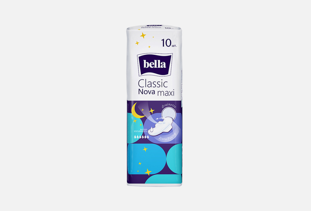 гигиенические прокладки BELLA Classic Nova maxi 10 шт прокладки bella herbs verbena komfort 10шт