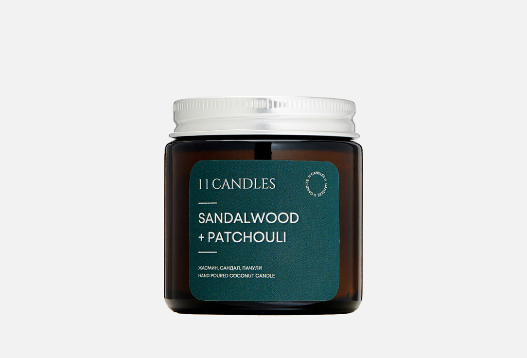 

Свеча кокосовая 11 CANDLES, Белый, Sandalwood & Patchouli 120 мл
