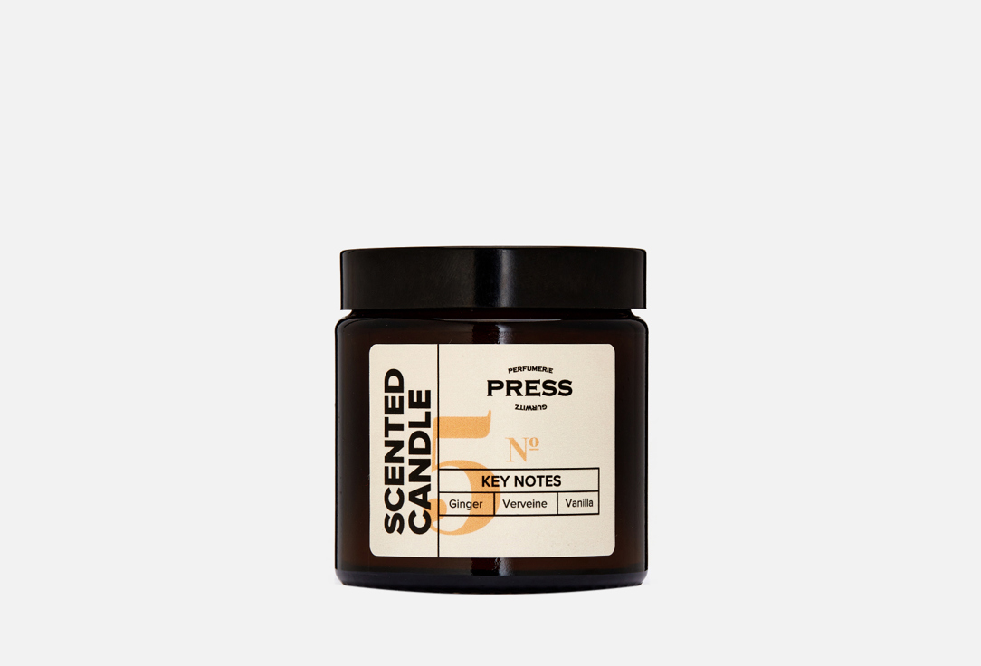 

Свеча ароматическая PRESS GURWITZ PERFUMERIE, Белый, №5 Ginger, Vanilla, Verviene 80 мл