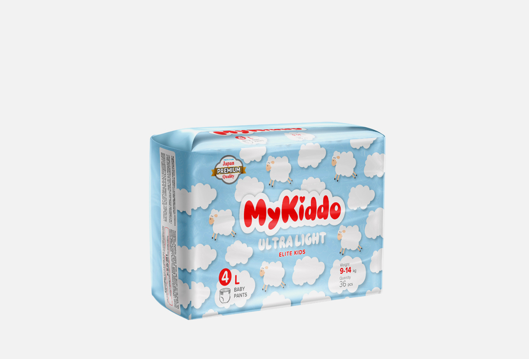 Подгузники-трусики MYKIDDO Elite Kids 9-14 кг 36 шт подгузники трусики mykiddo classic 9 14 кг 36 шт