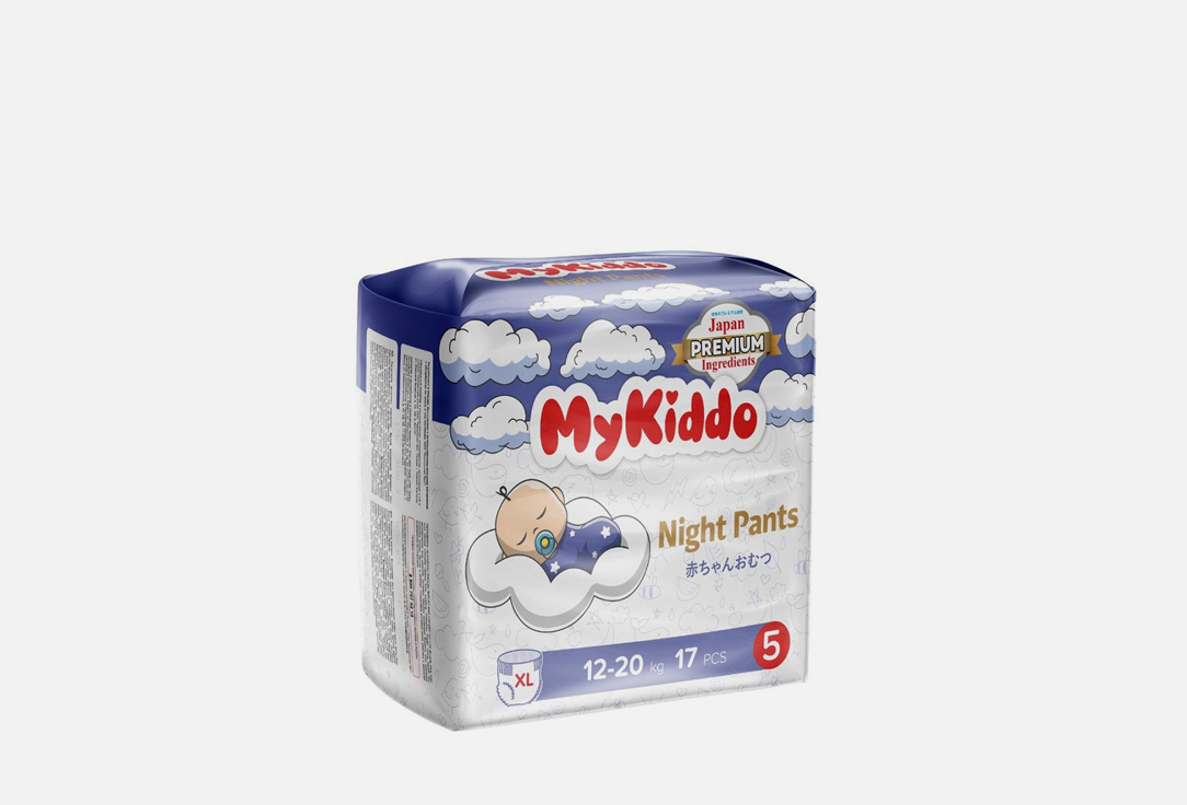 

Подгузники-трусики ночные MYKIDDO, Night 12-20 кг 17 шт