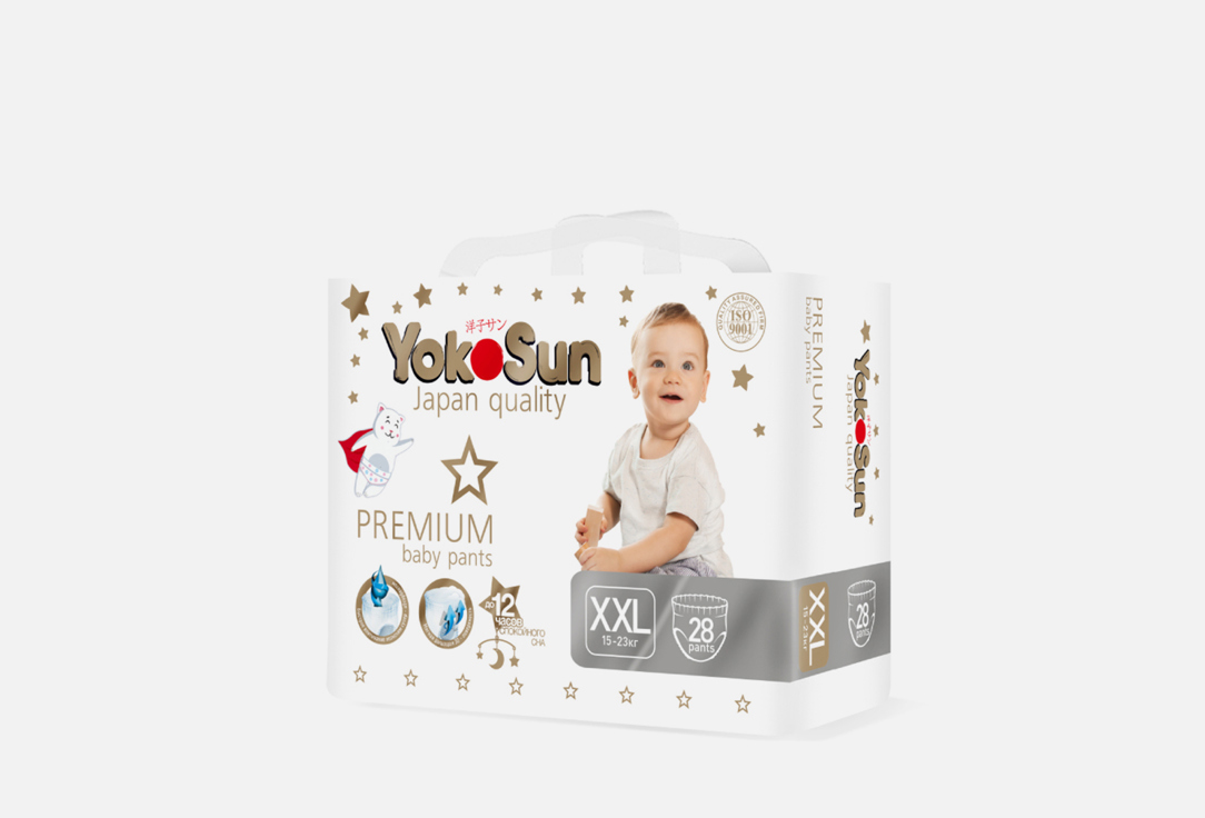 Изображение товара Подгузники-трусики YokoSun Premium 15-23 кг для активных малышей