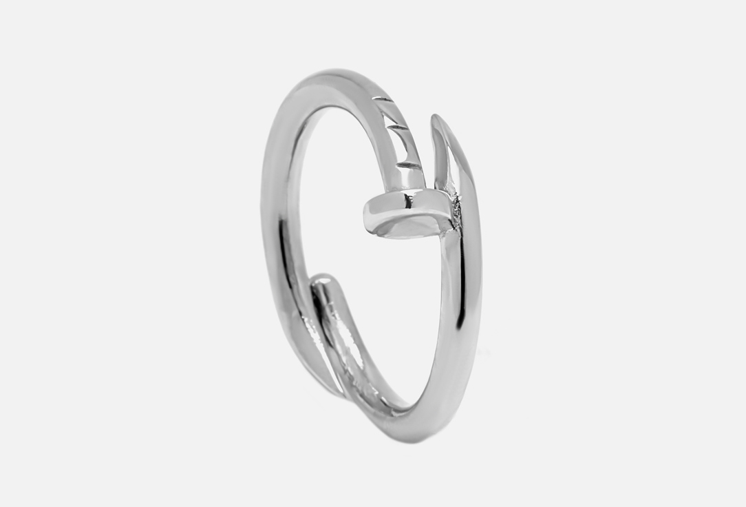 

Кольцо-гвоздь MARISOFI, TWO Nails NEW, серебристый 1 шт