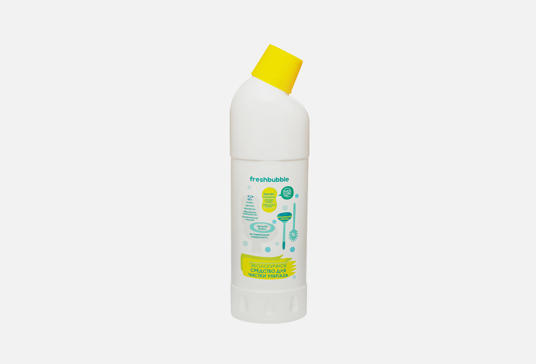 Средство для чистки унитаза FRESHBUBBLE Toilet cleaner 1 л кондиционер для белья freshbubble мята и лимон 1л