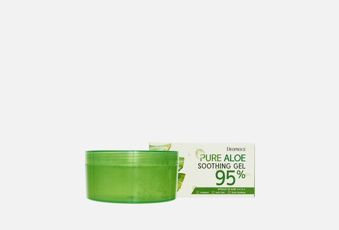 

Успокаивающий гель для тела DEOPROCE, PURE ALOE SOOTHING GEL 95% 300 мл